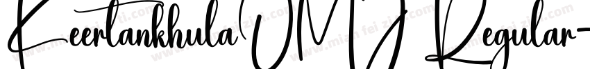 KeertankhulaOMJ Regular字体转换